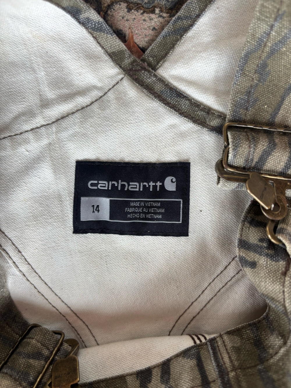 Carhartt Youth Camouflage Overalls - Picture 2 of 3